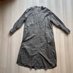 UNIQLO コットンギャザーロングシャツワンピース