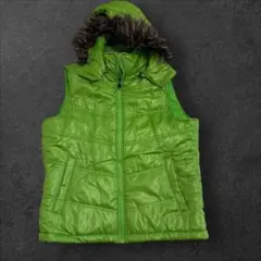 y2k 00sファー付きダウンジャケット ギミック パンク　平成ギャル