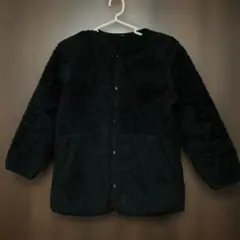 UNIQLO ブラック フリース　コート　 140