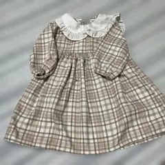 AURORA MOON チェック柄 ワンピース 100cm