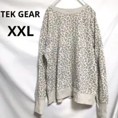 ★TEK GEAR★ ヒョウ柄 ウルトラスフトフリース XXL 裏起毛 海外