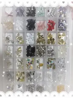 ネイルパーツセット ③多色 パーツ　リボン　チャーム