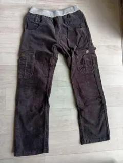 motherways ダークグレー コーデュロイ カーゴパンツ 130cm