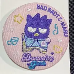 サンリオ ドリパー 刺繍缶バッジ バッドばつ丸①