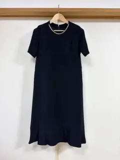 極美品】UNTITLED 42 フレアマキシワンピース 洗える 黒 - メルカリ