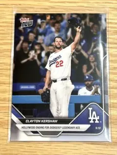 2025 MLB Topps NOW 734 カーショー引退前ホーム最終登板