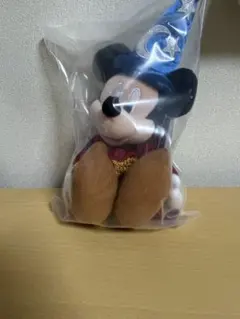 ミッキーマウス ディズニーランド　魔法使いの弟子　ぬいぐるみバッジ
