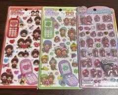 モンチッチ シール　うるちゅるポップシール　平成はっぴーフォン　3点セット