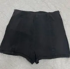 ショートパンツ グレー ジッパー付き