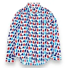 SHARKEY’S GALLERY シロクマ 総柄 シャツ 長袖