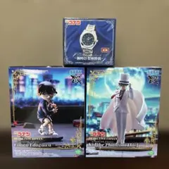 新品未開封】名探偵コナン 腕時計型麻酔銃 フィギュア 4点セット