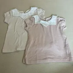 襟付きTシャツ 80 2枚セット