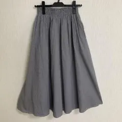 アメリカンホリック ギンガムチェック柄フレアロングスカート