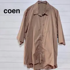 coen コーエン　綿100% オーバーサイズ　ドルマンシャツ　Lサイズのサムネイル