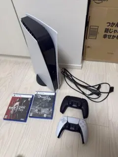 PlayStation 5 本体 コントローラー2個 ソフト2本セット