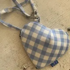 Oneday apartment japan ギンガムチェック ハートショルダー