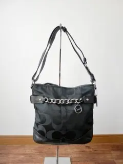 新品【COACH】母の日 チョコレート シグネチャー NS チェーン ダッフル