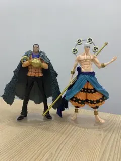 ワンピース　一番くじ　フィギュアセット　クロコダイル　エネルのサムネイル