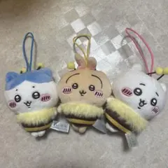 ちいかわ ハチさん ぬいぐるみ 3点セット ハチワレ うさぎ セブンイレブン限定