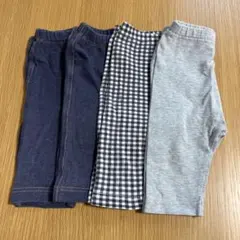 ユニクロ　レギンス4枚　80