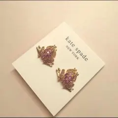 kate spade マットゴールドパヴェ フロッグかえるピアスのサムネイル