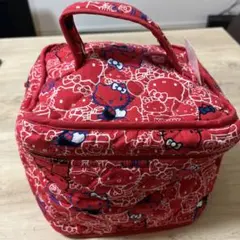 ハローキティ ポーチ バニティ 赤 サンリオ コスメポーチ 収納 タグ付き