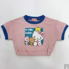 新品未使用 しまむら キティ　リンガーTシャツ　120