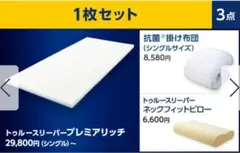 トゥルースリーパープレミアリッチ pr.2ショップジャパンシングル ✕1セット