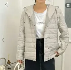 フード付き　中綿ブルゾン　レディース