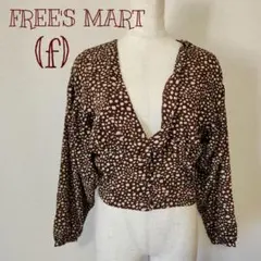 FREE'S MART フリーズマート ドット柄 長袖 トップス クロップド　Fのサムネイル