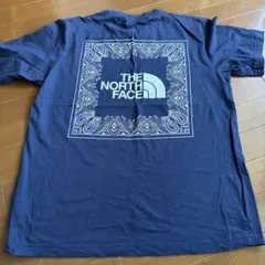 韓国THE NORTH FACE ペイズリー柄 Tシャツ ネイビー Lサイズのサムネイル