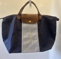 ロンシャン　プリアージュ　カスタマイズ　エッフェル塔　ネイビー