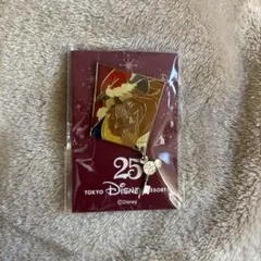 東京ディズニーリゾート　25周年　ピンバッジ　美女と野獣