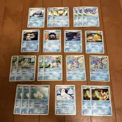 ポケモンカード　水タイプセット