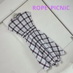 ROPE' PICNIC ロペピクニック♡ シャーリングチェックワンピース