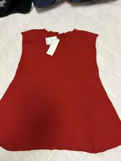 coca レッド ノースリーブ ニット