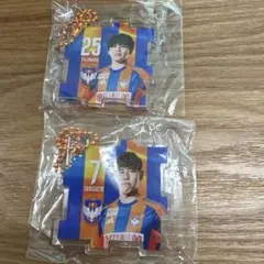アルビレックス新潟　キューブアクリルキーホルダー　藤原奏哉　谷口海斗