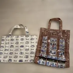 美品❣️Harrods 店舗デザイン トートバッグ　デパートショーウィンドウ柄