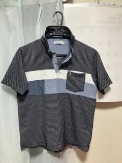 Hush Puppies ストライプポロシャツ Mサイズ