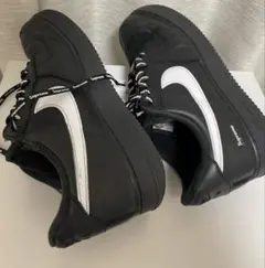 SupremeAirForce1blackwhiteシュプリームエアフォースワン