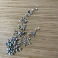 ウェディング ヘッドドレス パール フラワー