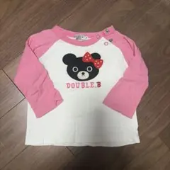 DOUBLE.B ミキハウス 長袖Tシャツ ピンク