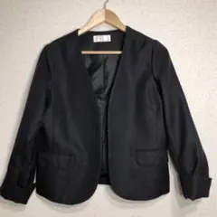 13号スーツ上下セット　ツイードラメ ブラック 卒業式　入園式　入学式