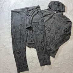 DIESEL スカルプリント スウェット セットアップ パーカー パンツ