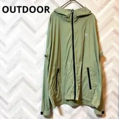 アウトドア【L】パッカブルパーカー マウンテンパーカー　軽量　ジップポケット