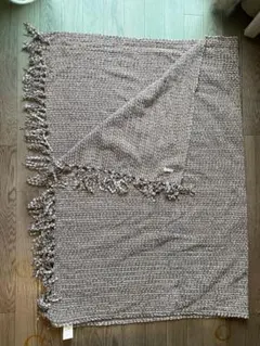 無印良品 ウールブランケット マルチカバー 180cm×260cmクリーム色