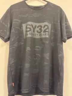 SY32 by SWEET YEARS★XL★迷彩黒Tシャツ　メンズ