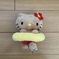 ハローキティ アベイル 50周年 日焼け マスコットチャーム 浮き輪