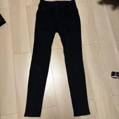 GU スキニーパンツ ブラック