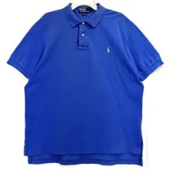 90sラルフローレンPOLORalphLauren半袖ポロシャツワンポイント刺繍